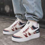Custom Name USA Global Soccer Event 2026 Air Force 1 Shoes Sneakers for Soccer Fans