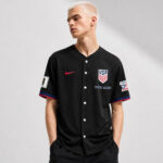 Custom Name USA Global Soccer Event 2026 Patriotic Eagle America 250 Black Baseball Jersey for Soccer Fans