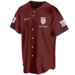 Custom Name USA Global Soccer Event 2026 Patriotic Eagle America 250 Deep Burgundy Baseball Jersey for Soccer Fans
