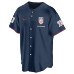 Custom Name USA Global Soccer Event 2026 Patriotic Eagle America 250 Navy Baseball Jersey for Soccer Fans