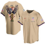 Custom Name USA Global Soccer Event 2026 Patriotic Eagle America 250 Sand Baseball Jersey for Soccer Fans