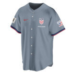 Custom Name USA Global Soccer Event 2026 Patriotic Eagle America 250 Slate Blue Baseball Jersey for Soccer Fans