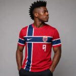 Custom Name and Number Norway National Soccer Team Global Soccer Event 2026 Graphic Shirt for Soccer Fans