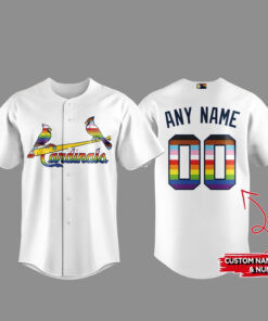Custom Name and Number St. Louis Cardinals Pride Night 2026 Baseball Jersey for Baseball Fans