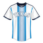 Custom Name and Number Texas Rangers x Argentina National Soccer Team 2026 Baseball Jersey for Baseball and Soccer Fans