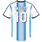 Custom Name and Number Texas Rangers x Argentina National Soccer Team 2026 Baseball Jersey for Baseball and Soccer Fans