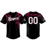Custom Name and Number Texas Rangers x K-Pop Demon Hunters 2026 Saja Boys Baseball Jersey for Baseball and K-Pop Fans