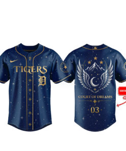 Custom Number Detroit Tigers x Acotar Night 2026 Baseball Jersey for Baseball Fans