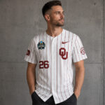 Custom Number Oklahoma Sooners 2026 College World Series Champions Baseball Jersey for College Baseball Fans