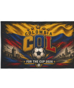 Global Soccer Event 2026 Colombia Soccer Flag