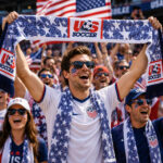 Global Soccer Event 2026 USMNT Retro Denim Scarf