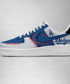 Los Angeles Dodgers Major League Baseball Version 2026 Graphic Air Force 1 Shoes Sneakers for Baseball Fans