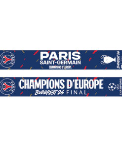 Paris Saint Germain UCL Champions 2026 Graphic Scarf for Soccer Fans