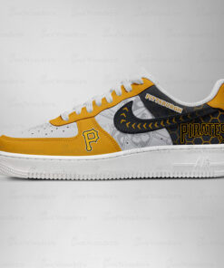 Pittsburgh Pirates Major League Baseball Version 2026 Graphic Air Force 1 Shoes Sneakers for Baseball Fans