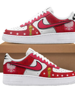 Poland Global Soccer Event 2026 Air Force 1 Shoes Sneakers for Soccer Fans