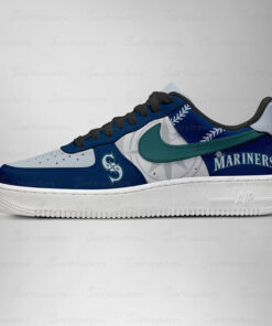 Seattle Mariners Major League Baseball Version 2026 Graphic Air Force 1 Shoes Sneakers for Baseball Fans