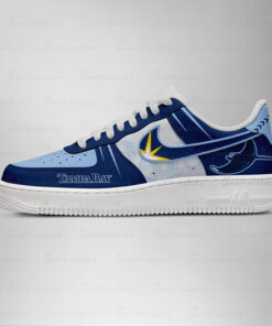 Tampa Bay Rays Major League Baseball Version 2026 Graphic Air Force 1 Shoes Sneakers for Baseball Fans