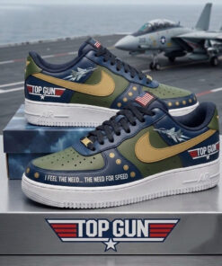 Top Gun Military Maverick Graphic Air Force 1 Shoes Sneakers for Movie Fans