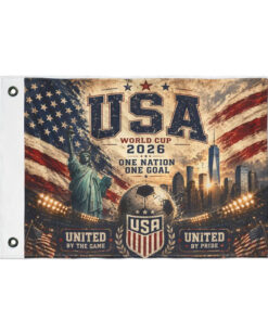 USA Global Soccer Event 2026 Graphic Flag for Soccer Fans