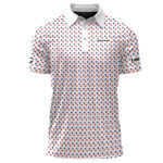 Unisex 126th U.S. Open Shinnecock Hills 2026 Red Blue Stars Pattern Polo Shirt for Golf Fans