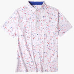 Unisex 4th Of July Patriotic Stars 2026 Graphic Polo Shirt for American Pride Fans