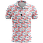 Unisex AR15 Tropical Flag Patriotic Graphic Polo Shirt for Patriotic Fans