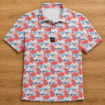 Unisex AR15 Tropical Flag Patriotic Graphic Polo Shirt for Patriotic Fans