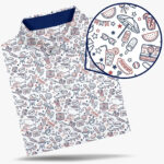 Unisex All-American Cookout 2026 Graphic Polo Shirt for American Pride Fans