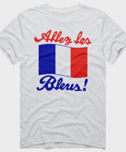 Unisex Allez Les Bleus France Graphic Shirt for Soccer Fans