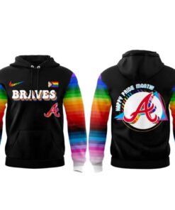 Unisex Atlanta Braves Celebrate Pride Month 2026 Graphic Hoodie for Baseball Fans