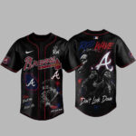 Unisex Atlanta Braves x Rod Wave Don’t Look Down Tour 2026 Baseball Jersey for Baseball and Music Fans