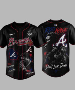 Unisex Atlanta Braves x Rod Wave Don’t Look Down Tour 2026 Baseball Jersey for Baseball and Music Fans