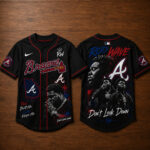 Unisex Atlanta Braves x Rod Wave Don’t Look Down Tour 2026 Baseball Jersey for Baseball and Music Fans