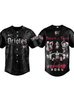Unisex Baltimore Orioles Attack on Titan 2026 Baseball Jersey for Baseball and Anime Fans