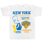 Unisex Bart Simpson New York Knicks 2026 Champions I Was There Dude And It Ruled Graphic Shirt for Basketball Fans