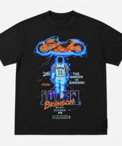 Unisex Ben Stiller Knicks Game 5 Jalen Brunson Motorcycle Graphic Shirt for Basketball Fans