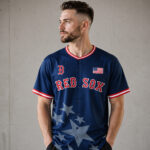 Unisex Boston Red Sox x USA Soccer Team Baseball Jersey for Baseball and Soccer Fans