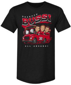 Unisex Brandon Bussi Carolina All Aboard Graphic Shirt for Hockey Fans