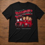Unisex Brandon Bussi Carolina All Aboard Graphic Shirt for Hockey Fans