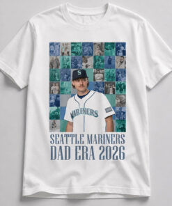 Unisex Bryce Miller Seattle Mariners Dad Era 2026 Graphic Shirt for Baseball Fans
