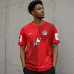 Unisex Canada Global Soccer Event 2026 Hello Kitty Day Football Match Graphic Shirt for Soccer and Hello Kitty Fans
