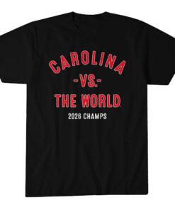 Unisex Carolina Hockey vs. The World 2026 Champs Graphic Shirt for Hockey Fans