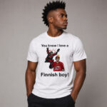 Unisex Carolina Hurricanes 2026 You Know I Love a Finnish Boy Graphic Shirt for Hockey Fans