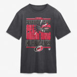 Unisex Carolina Hurricanes Heather Charcoal 2026 Stanley Cup Champions Tri-Blend Graphic Shirt for Hockey Fans