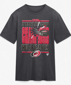 Unisex Carolina Hurricanes Heather Charcoal 2026 Stanley Cup Champions Tri-Blend Graphic Shirt for Hockey Fans