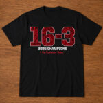 Unisex Carolina Hurricanes Hockey 16-3 2026 Champs Graphic Shirt for Hockey Fans