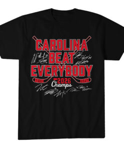 Unisex Carolina Hurricanes Hockey Beat Everybody 2026 Champs Graphic Shirt for Hockey Fans
