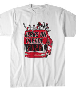 Unisex Carolina Hurricanes Hockey Jerks On Parade Graphic Shirt for Hockey Fans
