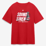 Unisex Carolina Hurricanes Red 2026 Stanley Cup Champions Parade Sound The Siren Graphic Shirt for Hockey Fans