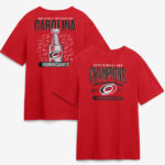 Unisex Carolina Hurricanes Red 2026 Stanley Cup Champions Signature Roster Graphic Shirt for Hockey Fans